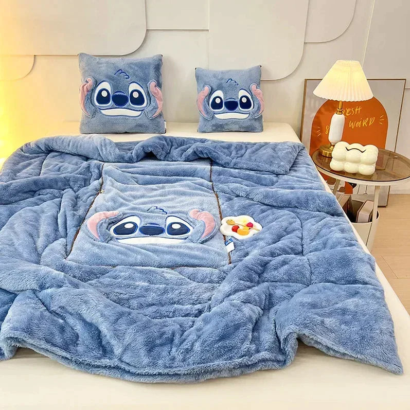 CozyCus - Transformez Votre Confort Avec Notre Ensemble Couverture et Coussin