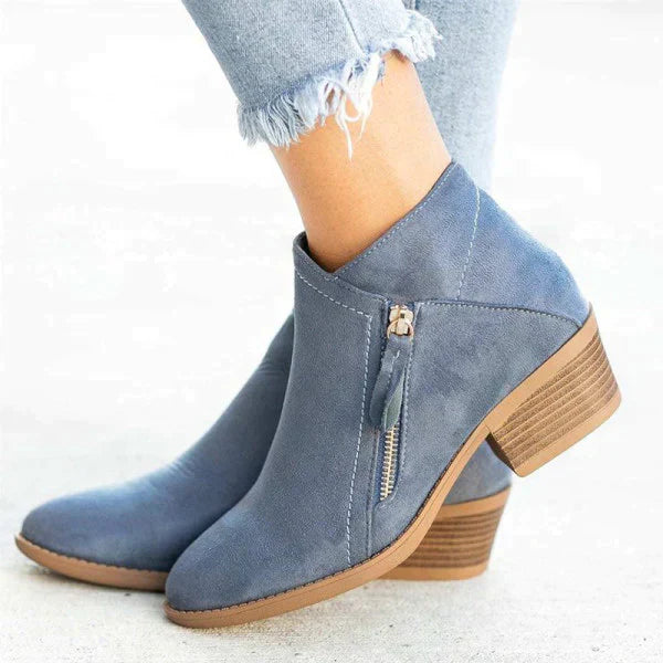 Ambre - Bottes en cuir orthopédiques