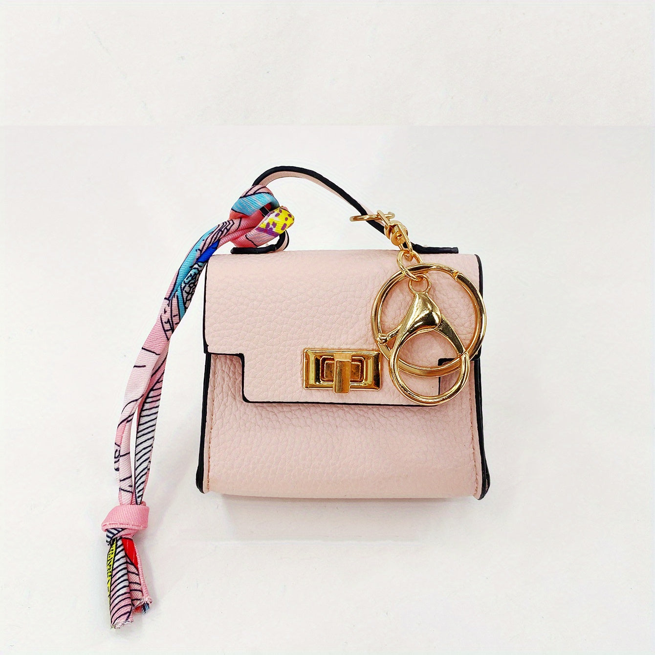 Camille - Porte-clés Sac en Cuir avec Fermeture à Boucle