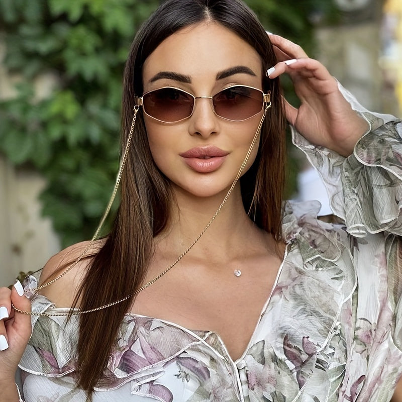 Elowen - Lunettes de Soleil Tendance avec Chaîne Dorée