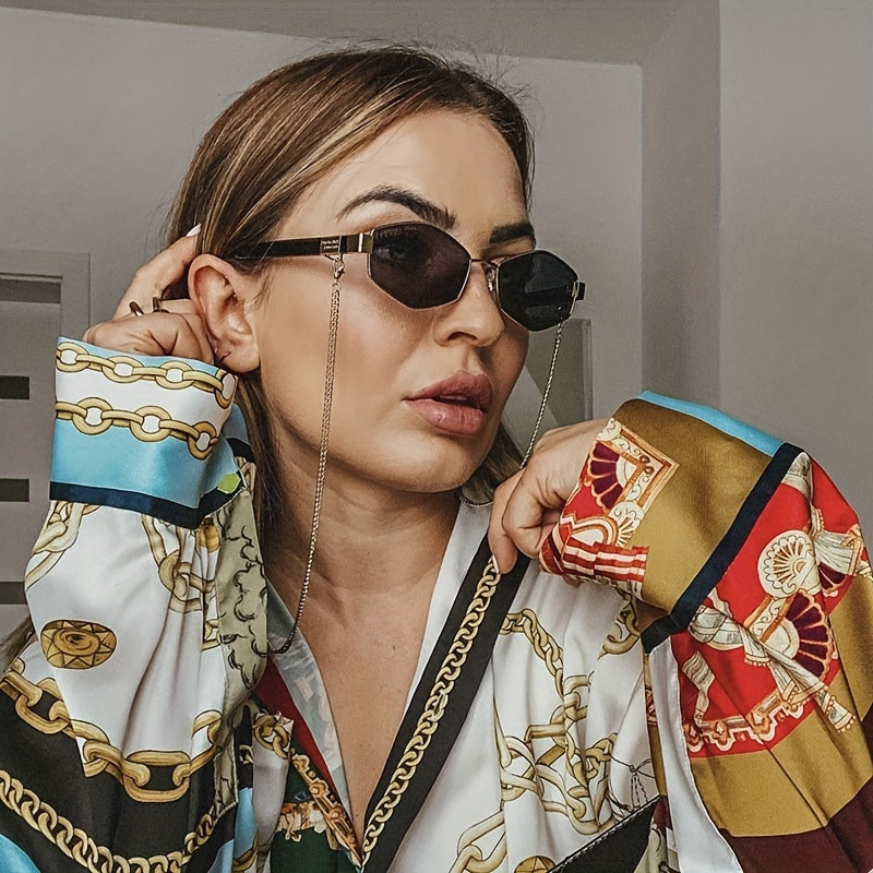 Elowen - Lunettes de Soleil Tendance avec Chaîne Dorée