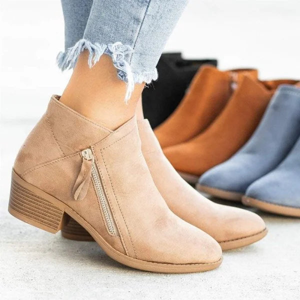 Ambre - Bottes en cuir orthopédiques