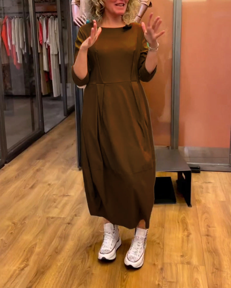 Nymphea - Robe affinante à col rond