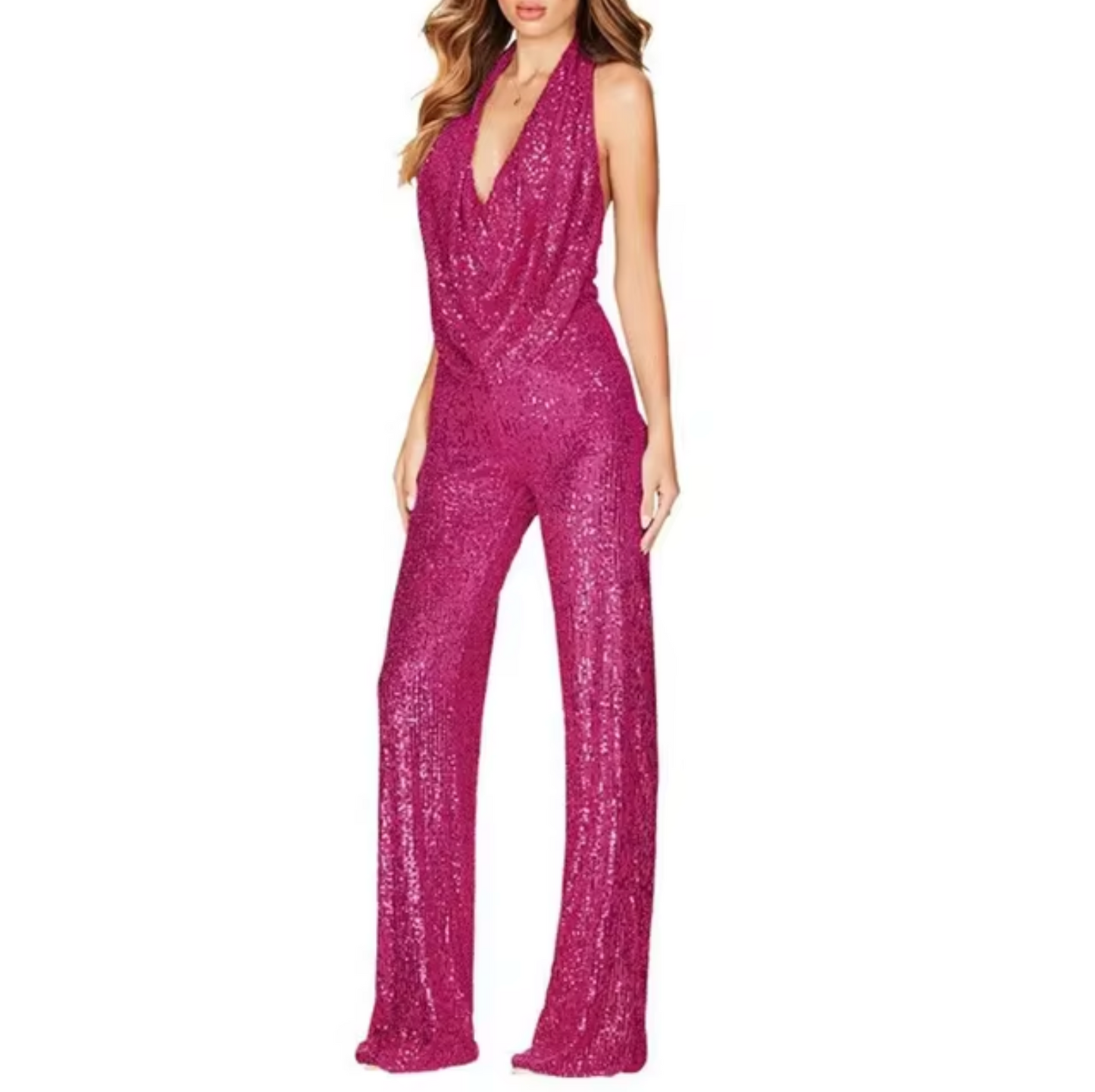 Anna - Combinaison à dos nu en sequins
