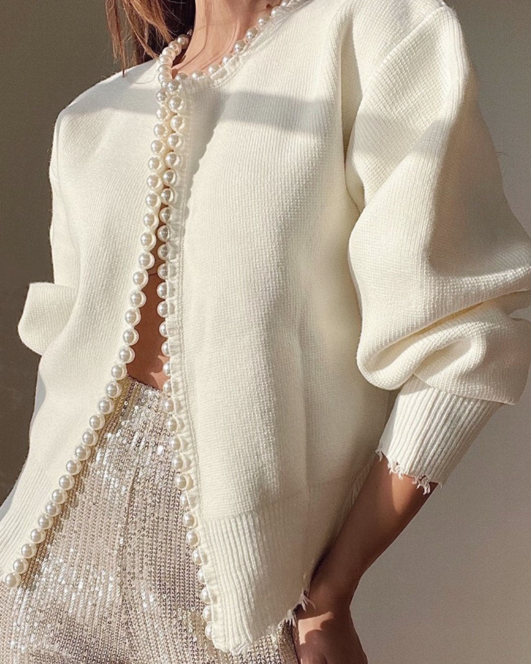 Olivia – Gilet orné de perles