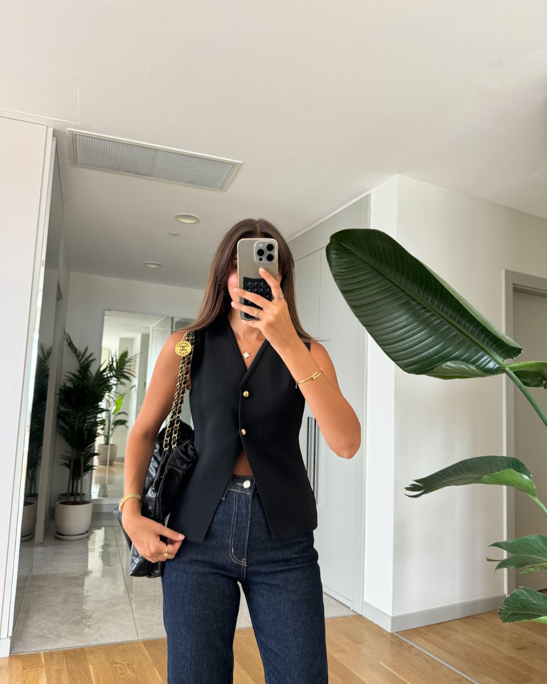 Lily - Gilet Tricoté Sans Manches à Boutons