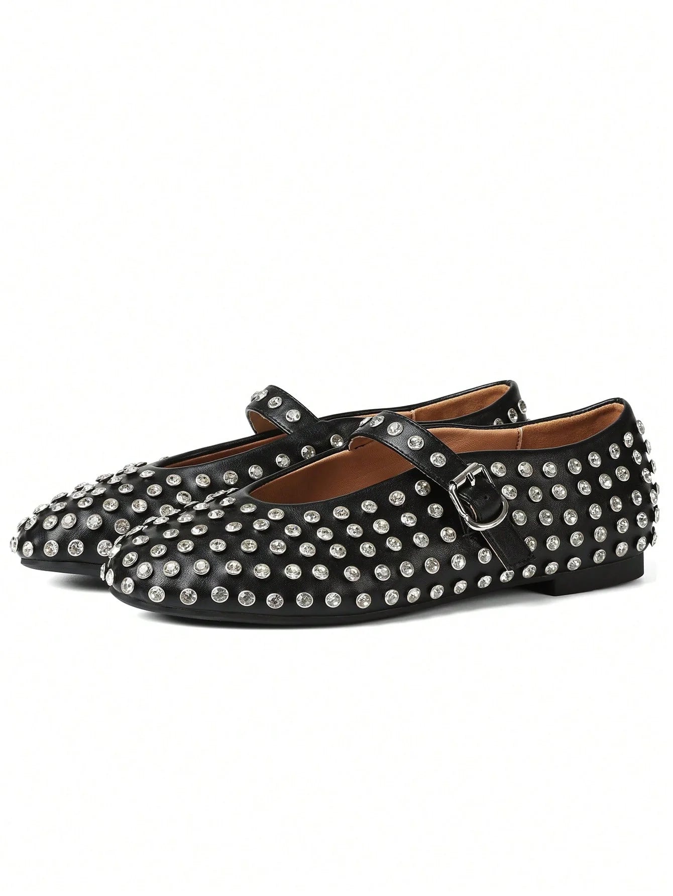 Sophie - Ballerines pour femmes avec strass et fermeture à boucle