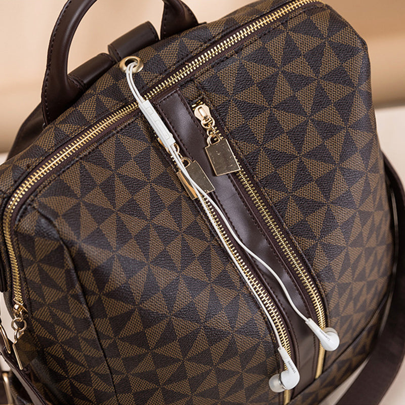 Ava - Ensemble Élégant Antivol à Deux Pièces avec Sac à Dos Convertible et Porte-monnaie au Design Chic
