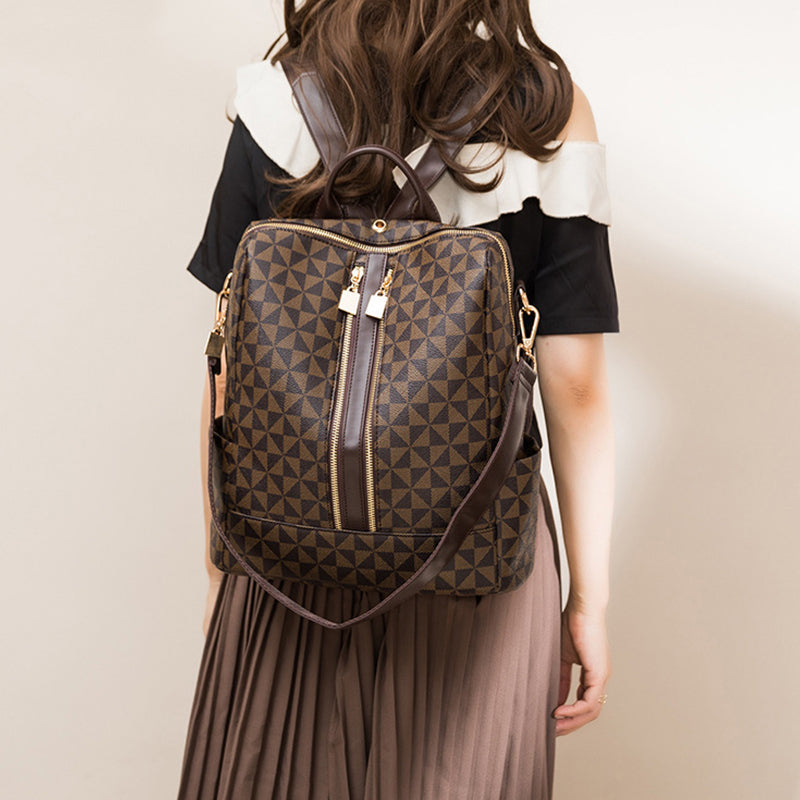 Ava - Ensemble Élégant Antivol à Deux Pièces avec Sac à Dos Convertible et Porte-monnaie au Design Chic