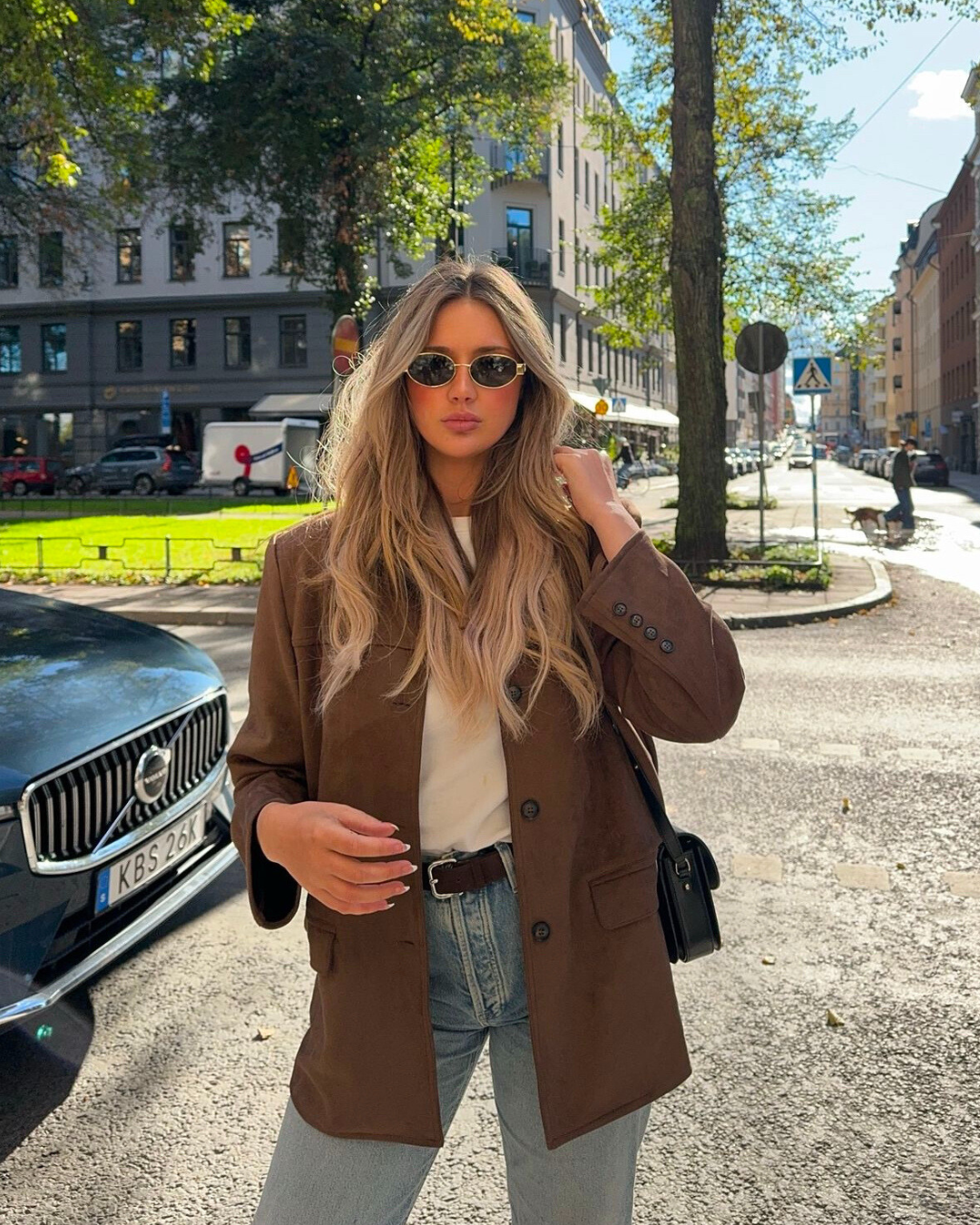 Zoe - Blazer oversized marron