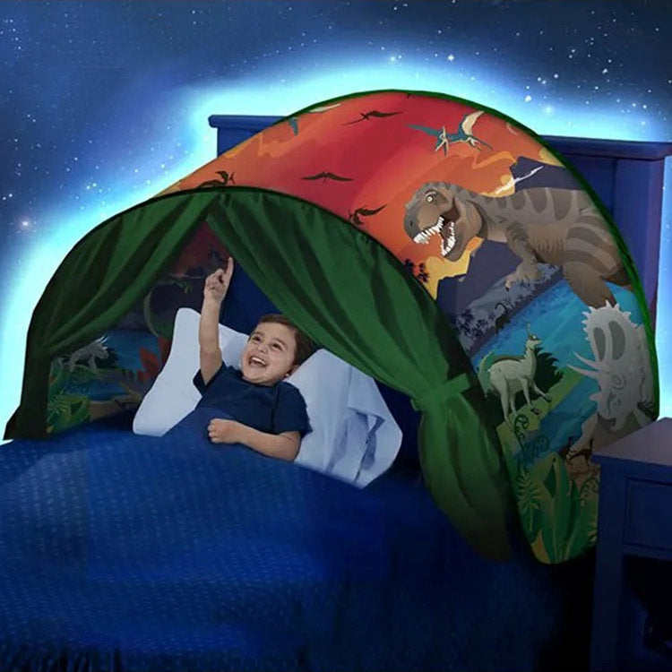 DreamDome Tente de Lit pour Enfants Contre les Cauchemars pour des Aventures de Sommeil Magiques et une Sensation de Sécurité