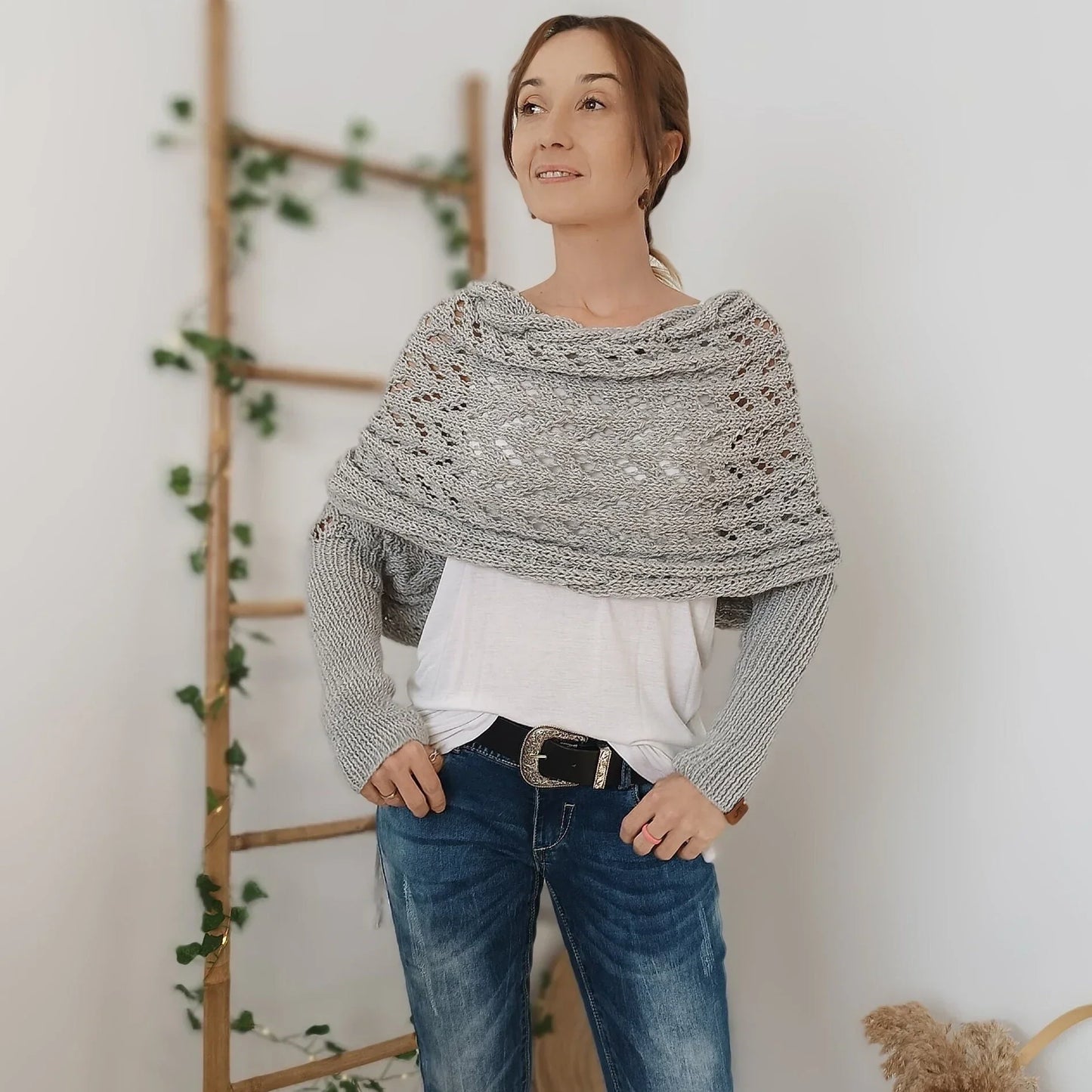 Octavie - Châle bohème en maille