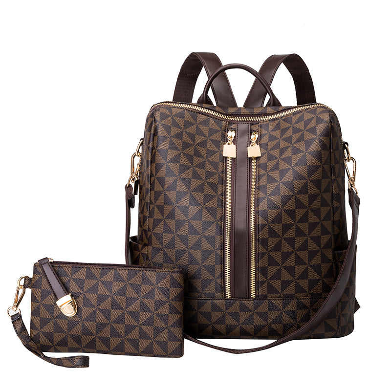 Ava - Ensemble Élégant Antivol à Deux Pièces avec Sac à Dos Convertible et Porte-monnaie au Design Chic
