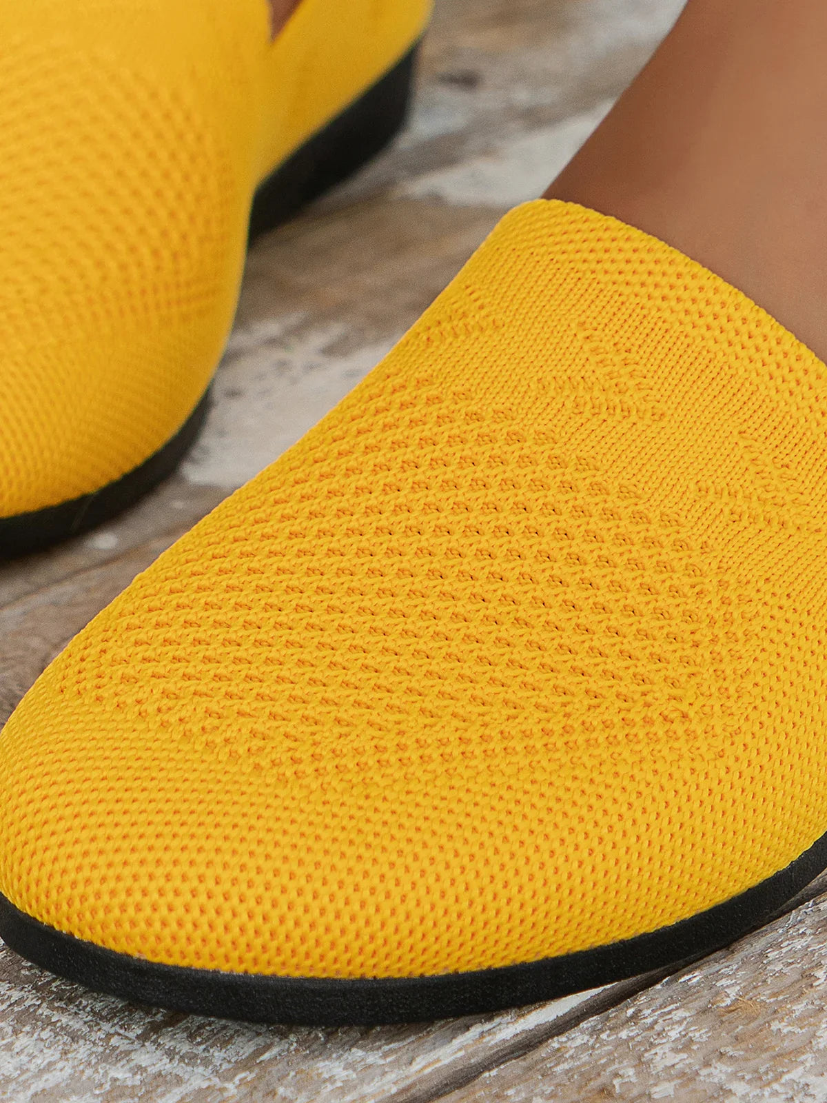 Olivia - Sandales en Maille Ademend Mocassins à Semelle Plate pour l'Été Idéales pour de Longues Promenades