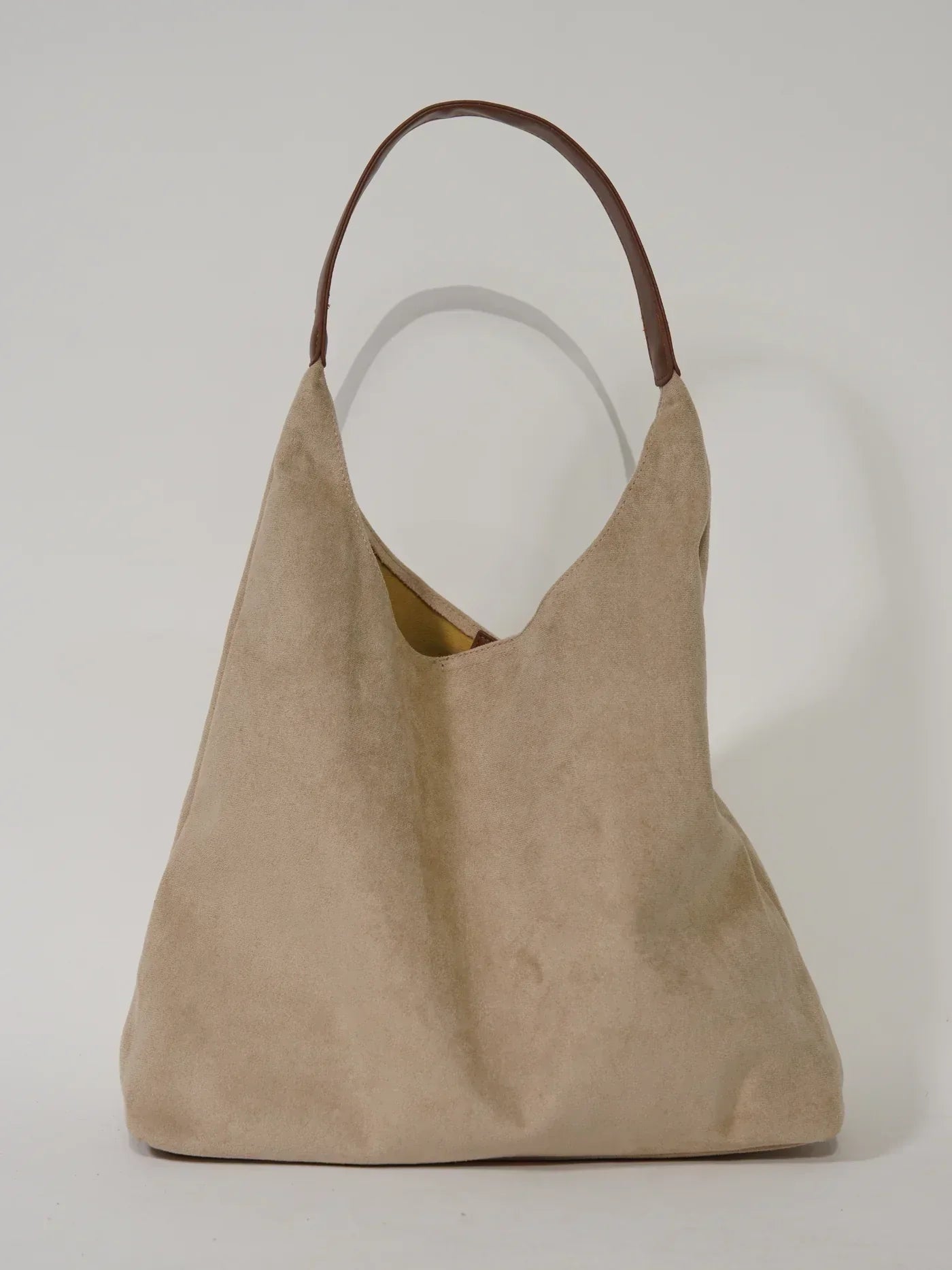Inès - Sac à Épaule en Daim Doux