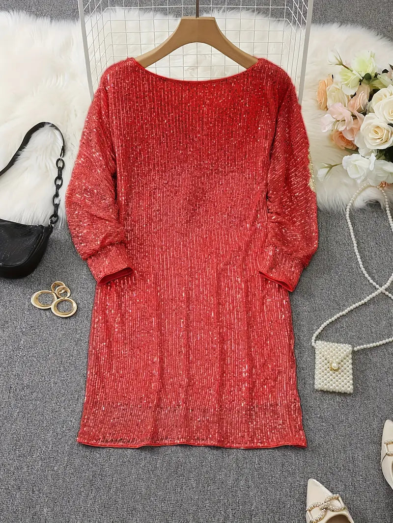Isabella - Robe à Sequin Décolleté