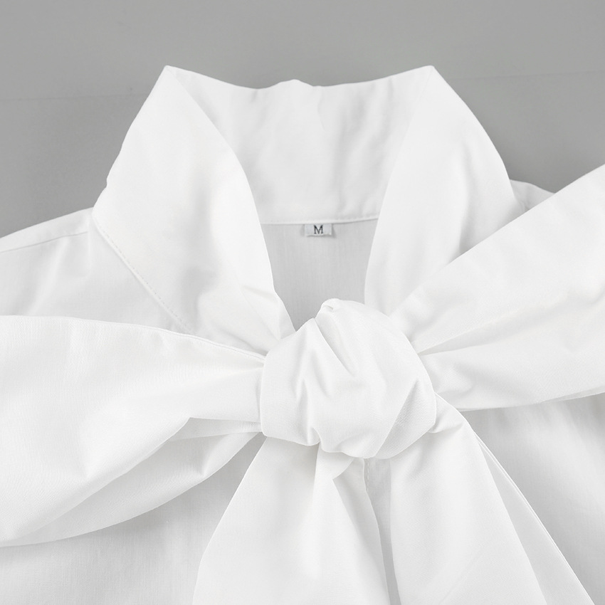 Abril - Chemise Blanche avec Nœud