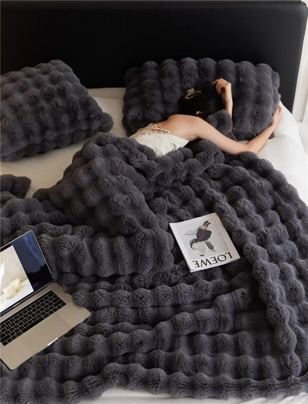CosyFluff - La couverture polaire en peluche chaude et respirante incontournable