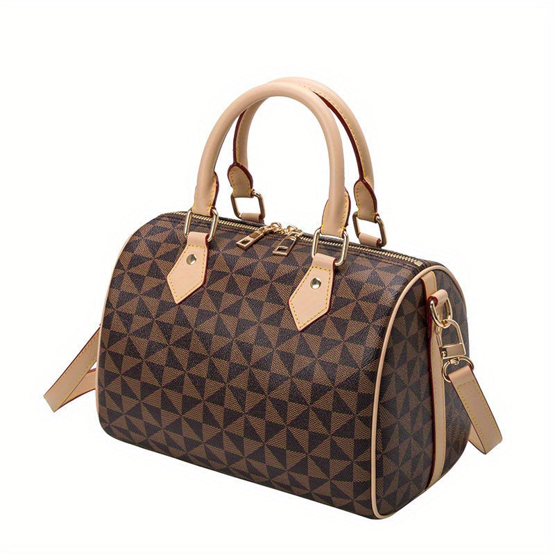 Leora - Sac à Bandoulière et Sac à Main Vintage Mode avec Motif Géométrique