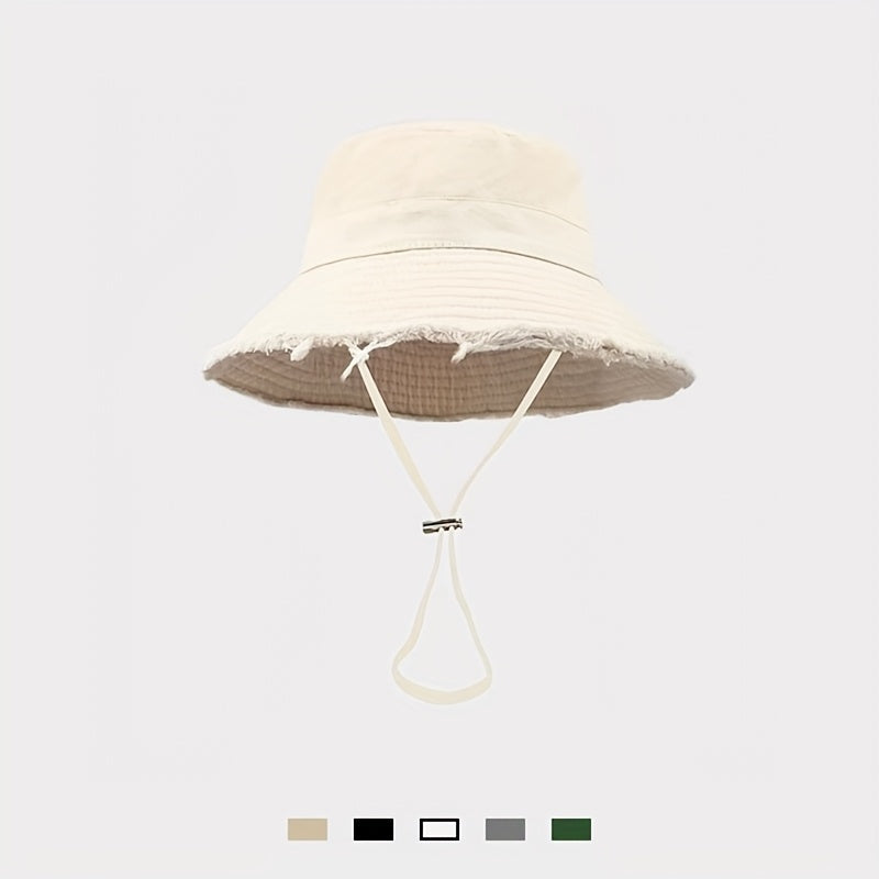 Zora - Chapeau de soleil tendance pour l'été avec cordon de serrage ajustable