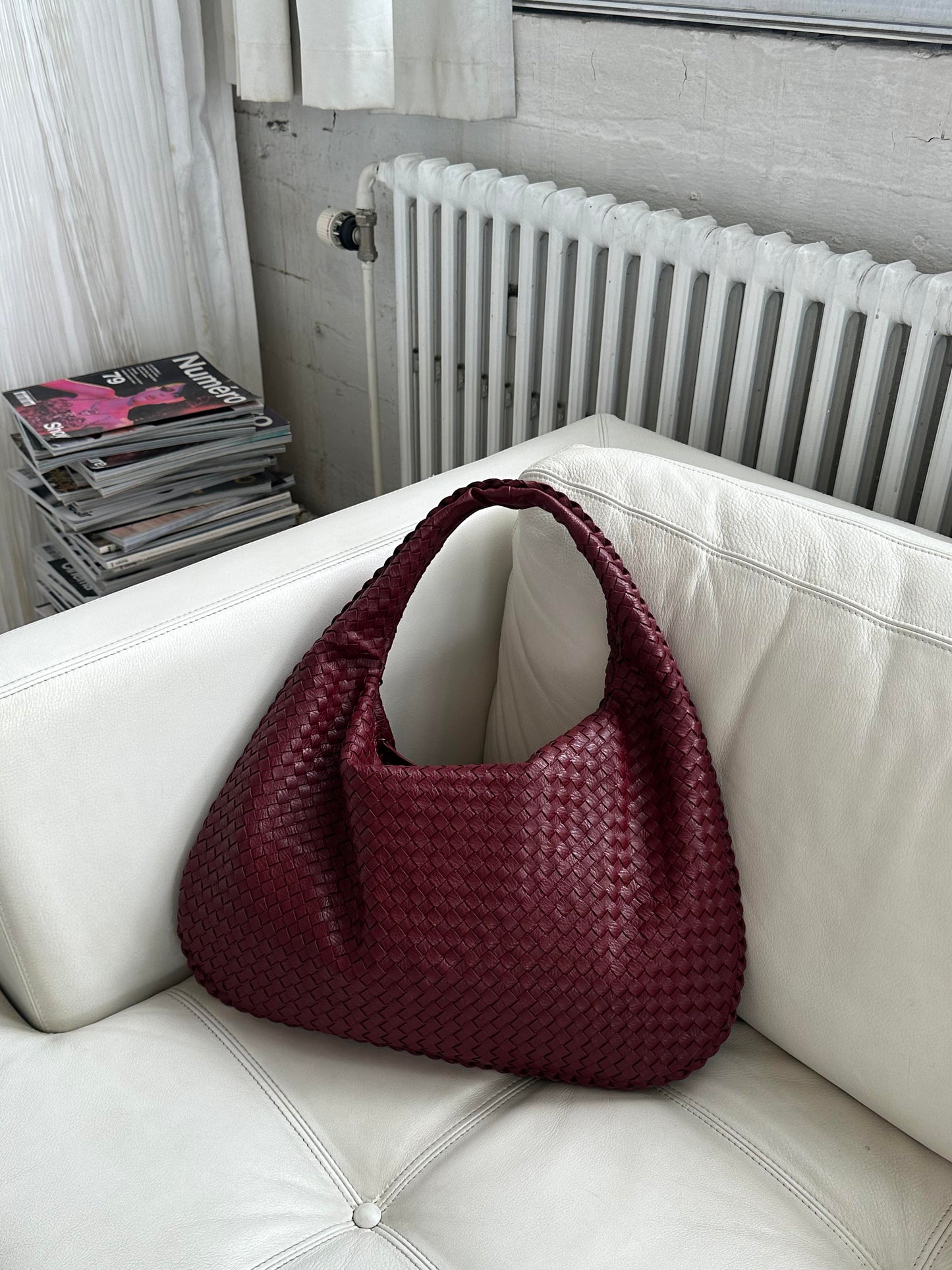 Sendra - Sac hobo en cuir tressé