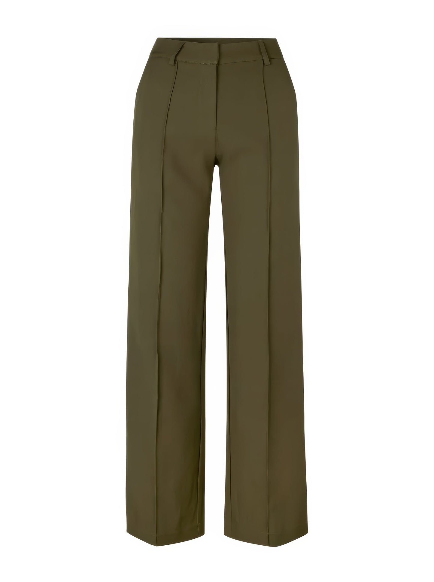 Alba – Pantalon droit élégant et confortable à taille haute avec détails de poche