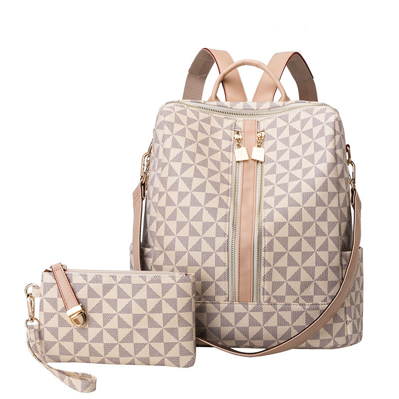 Ava - Ensemble Élégant Antivol à Deux Pièces avec Sac à Dos Convertible et Porte-monnaie au Design Chic