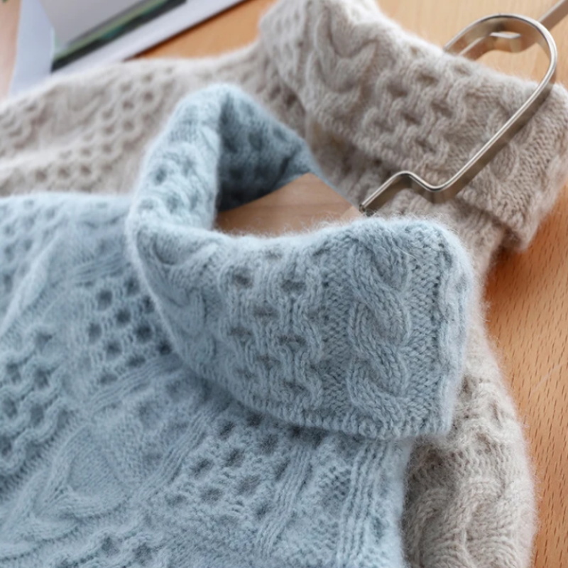 Sierre - Pull Col Roulé Élégant en Tricot pour Toute Occasion