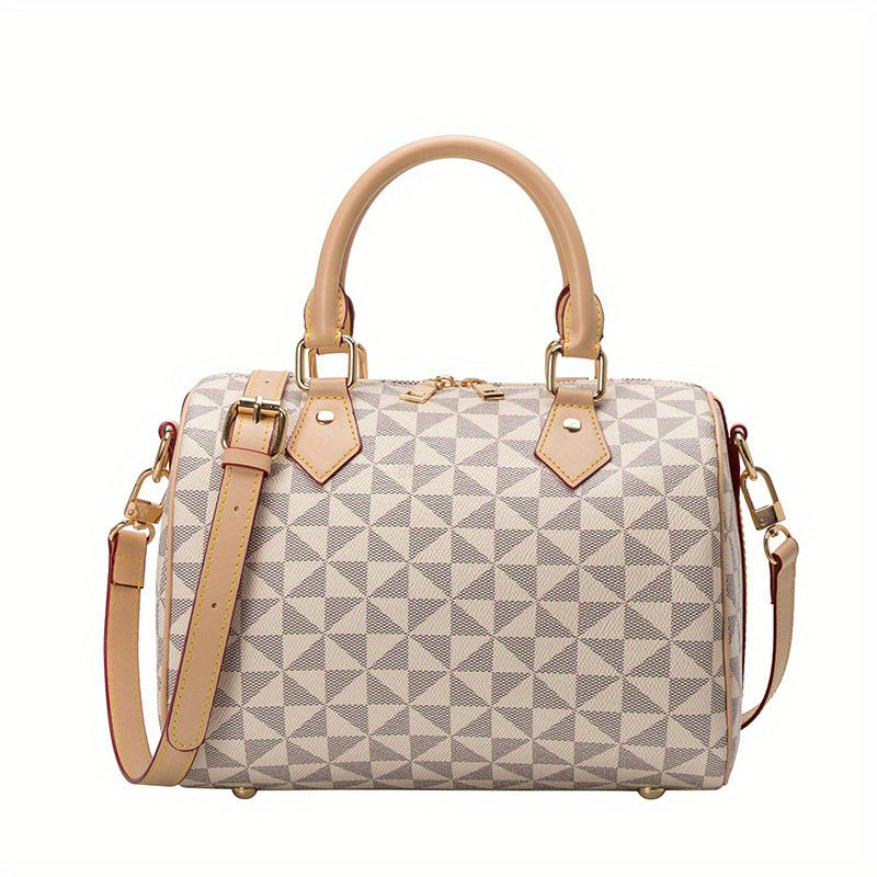 Leora - Sac à Bandoulière et Sac à Main Vintage Mode avec Motif Géométrique