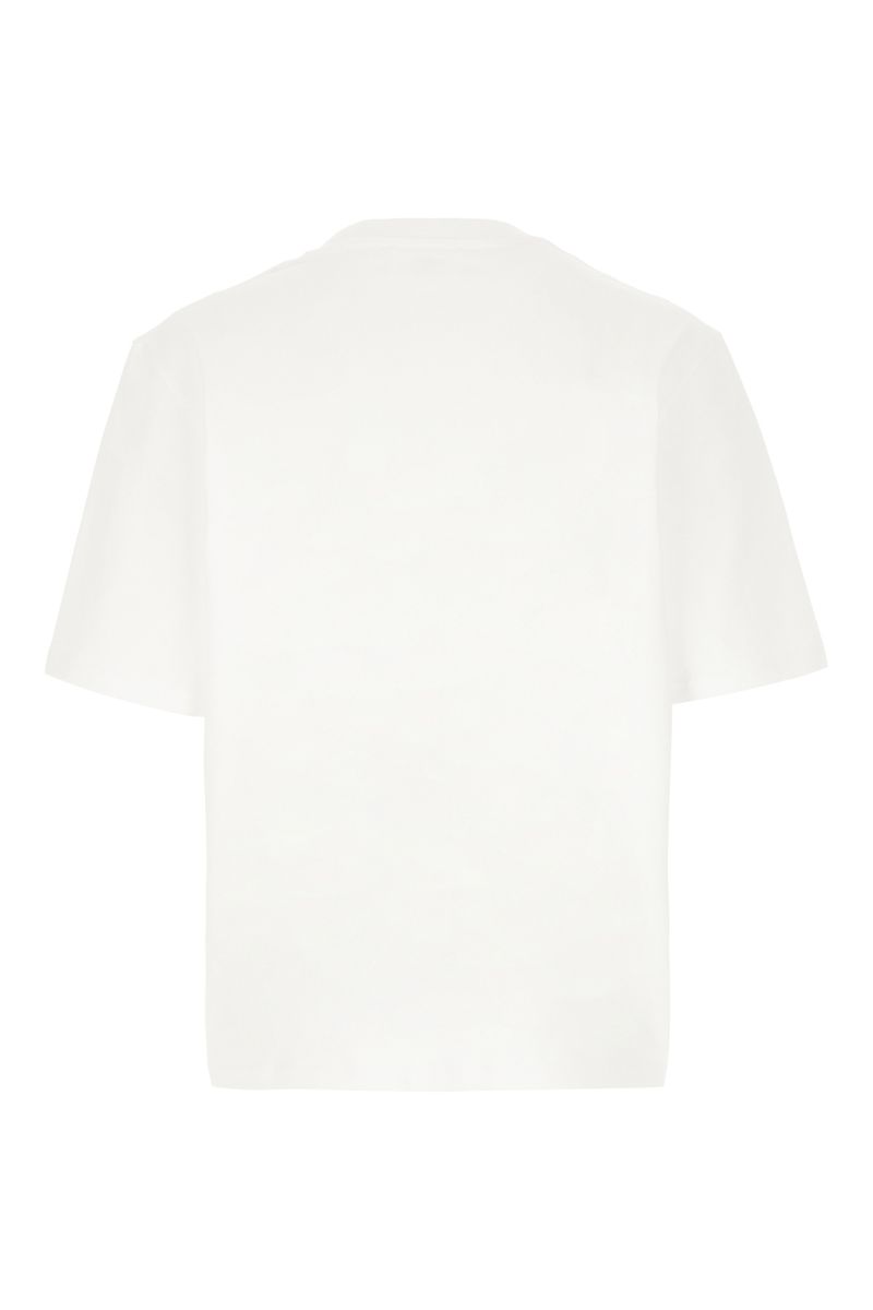 T-Shirt Blanc Unisexe Ami Paris à Manches Courtes et Col Montant