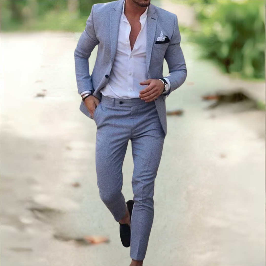 Lucas - Costume Slim Fit avec Chemise Blanche