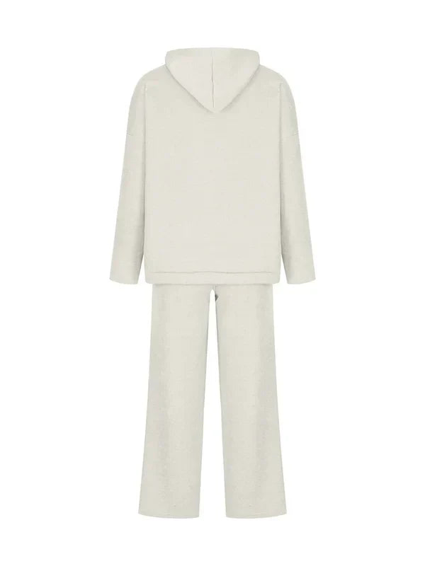 Gildas - Ensemble hoodie rayé de luxe pour femme