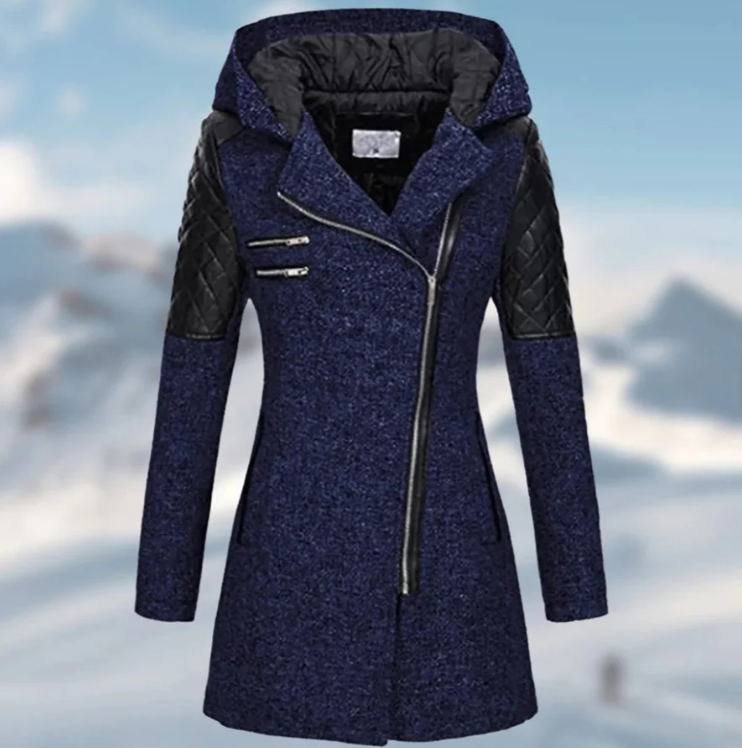 Riley - Manteau d'Hiver Long avec Capuche pour Femmes