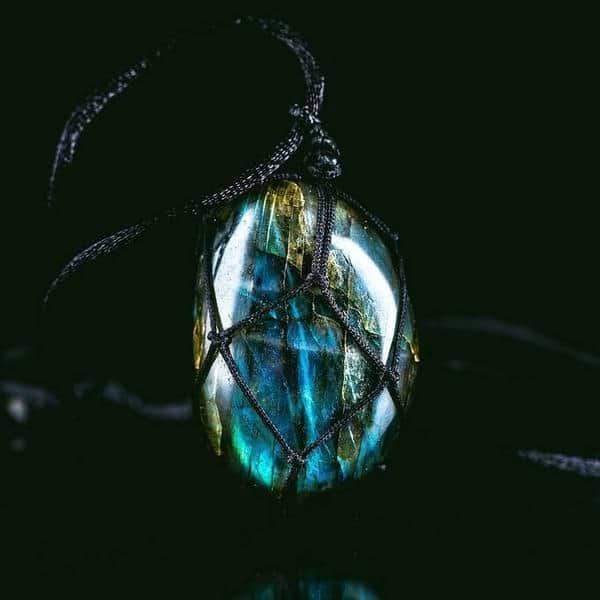 Collier Cœur de Dragon en Labradorite