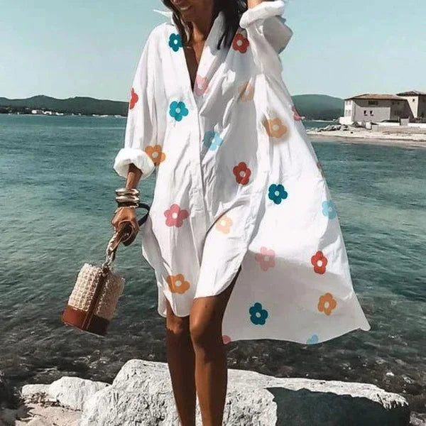 Alma - Robe Chemise de Plage Tendance et Légère