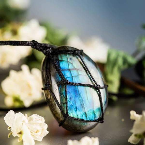 Collier Cœur de Dragon en Labradorite