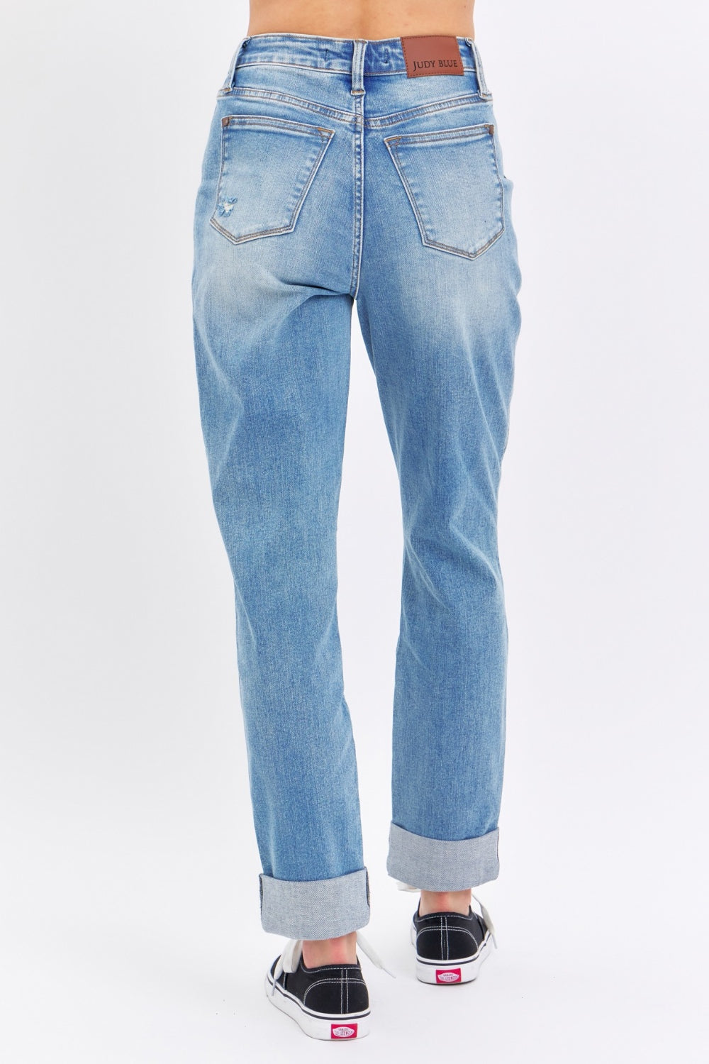 Stacy – Jeans Droits avec Poches à Patte