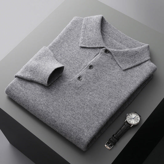 Théodore - Polo | Polo Homme Premium en Cachemire | Homme | Cachemire | Coupe Classique, Doux et Polyvalent