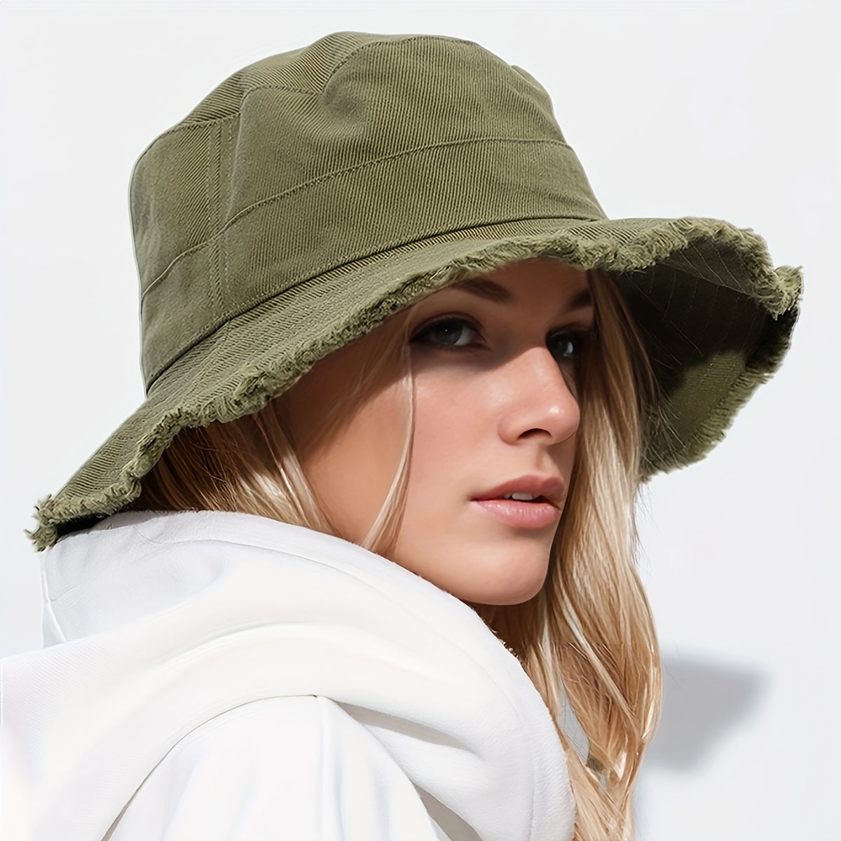 Zora - Chapeau de soleil tendance pour l'été avec cordon de serrage ajustable