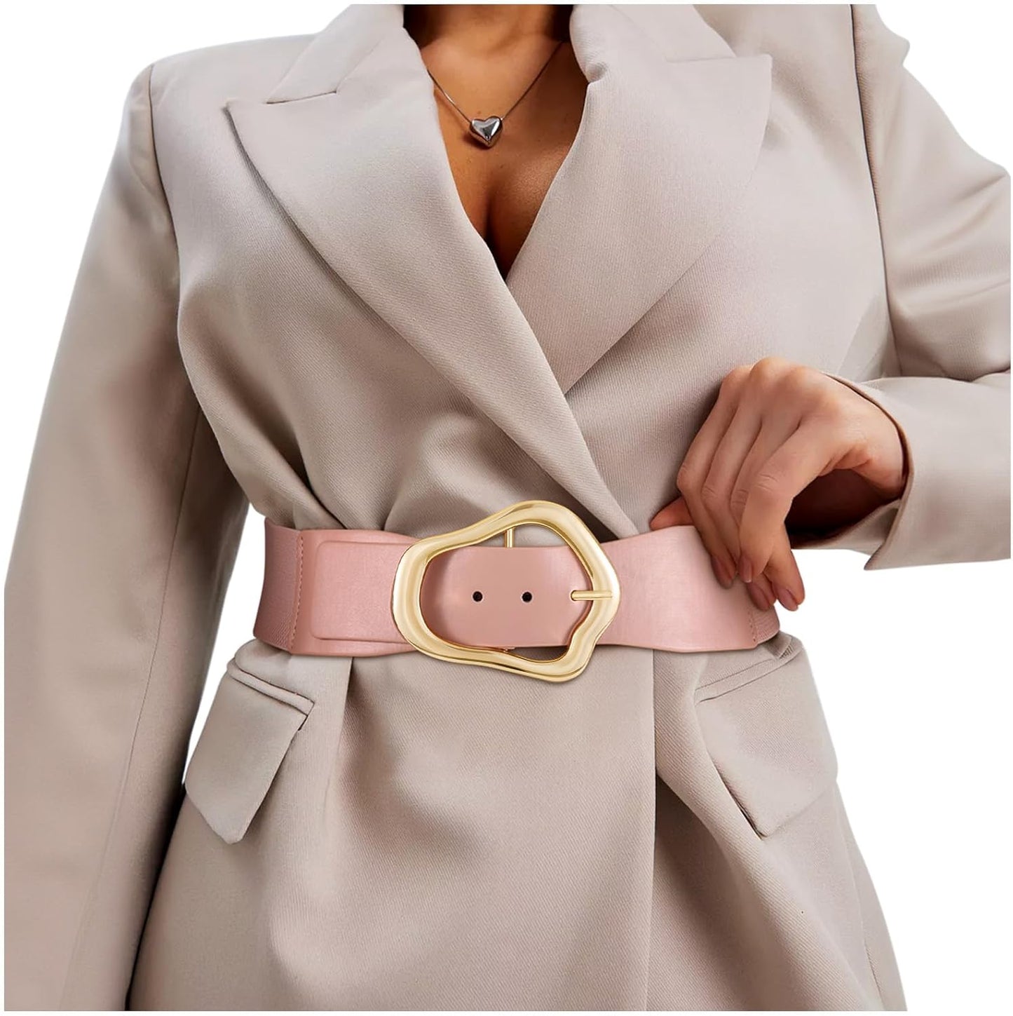 Margaux - Ceinture élastique large avec design abstrait pour femmes