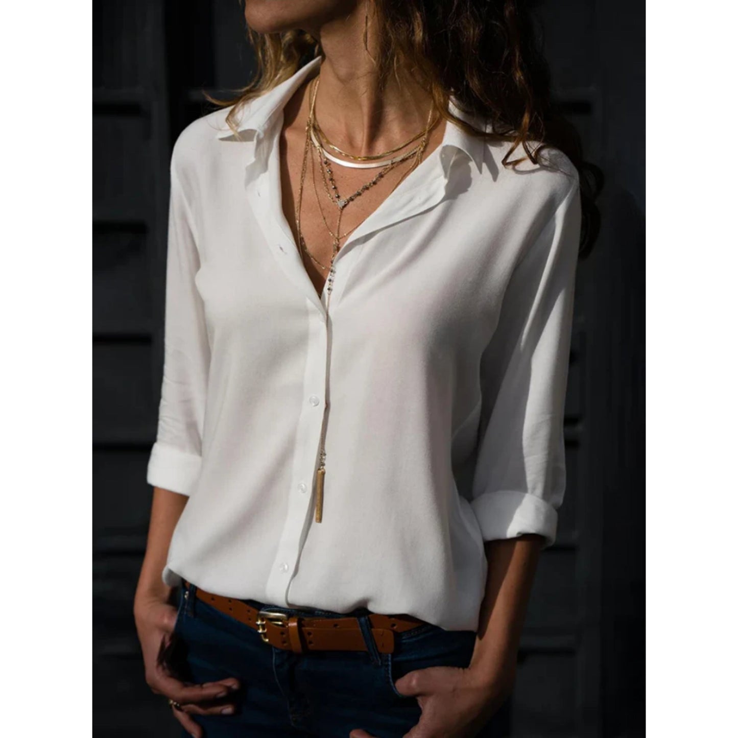 Camille - Chemise élégante à boutons