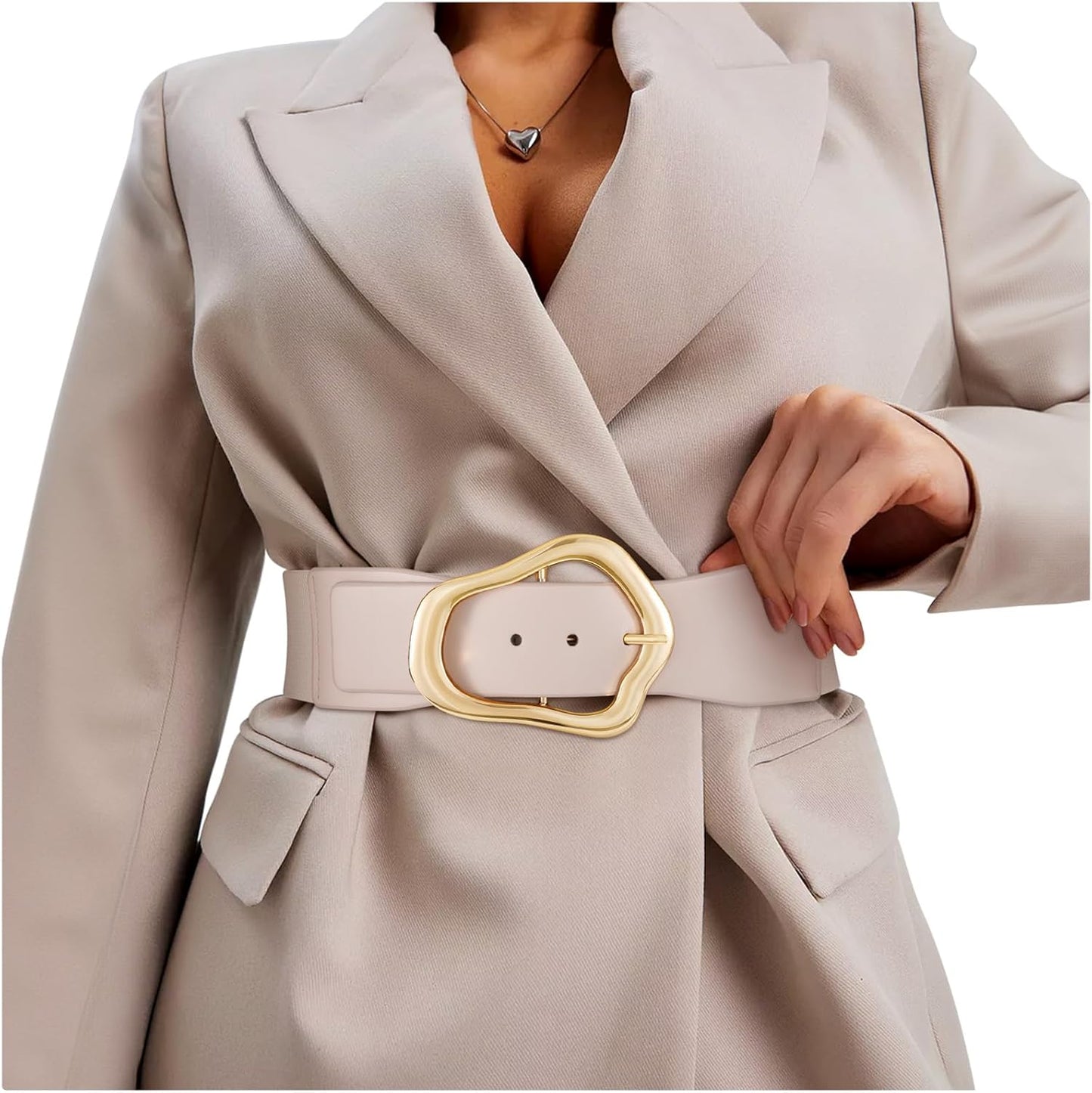Margaux - Ceinture élastique large avec design abstrait pour femmes