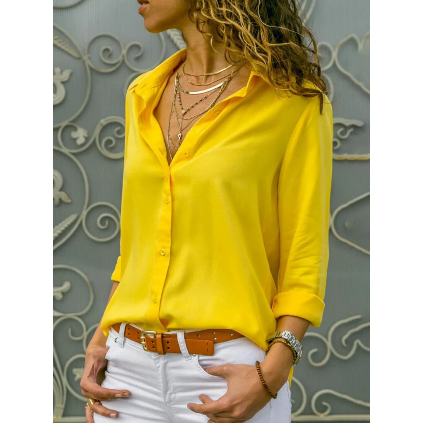 Camille - Chemise élégante à boutons