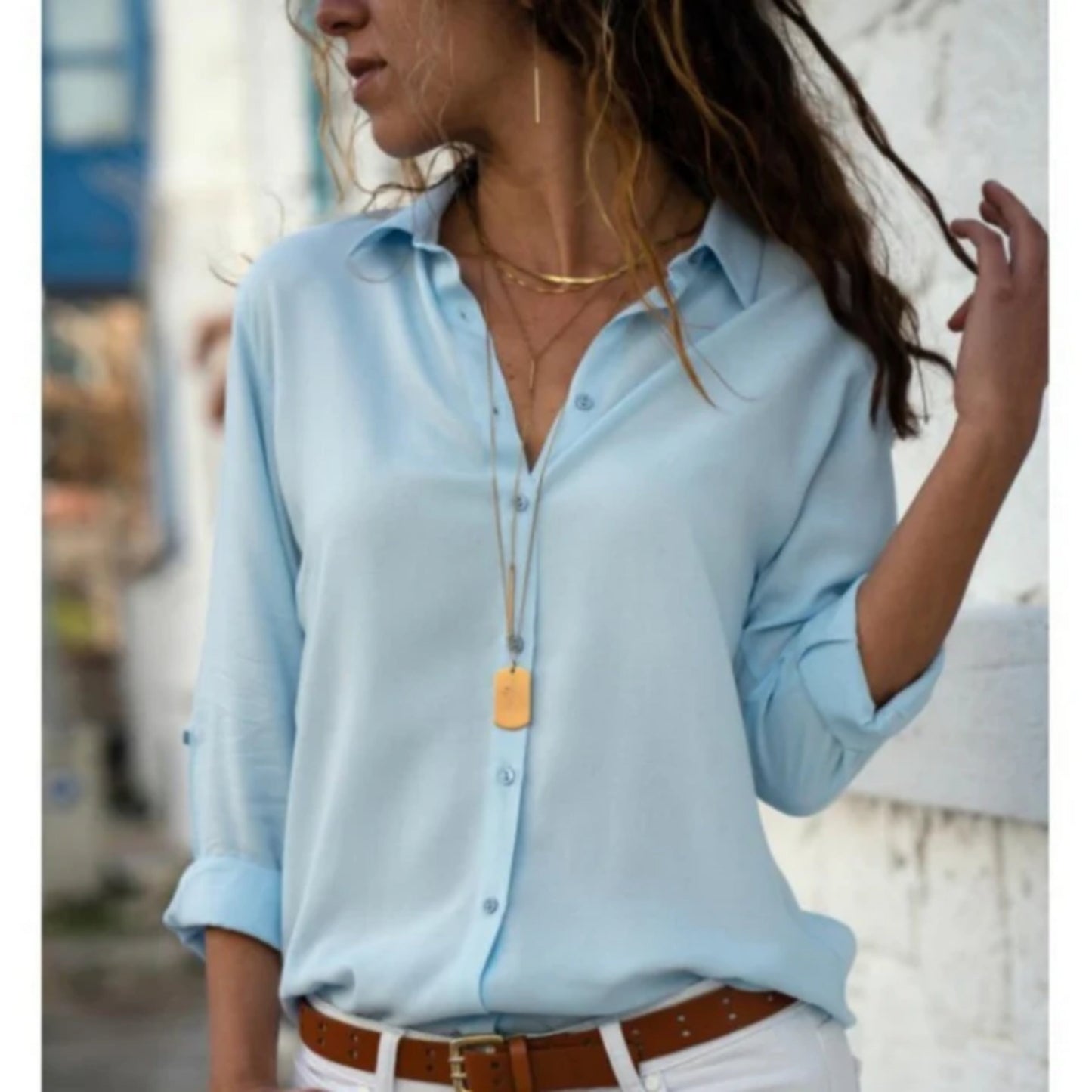 Camille - Chemise élégante à boutons
