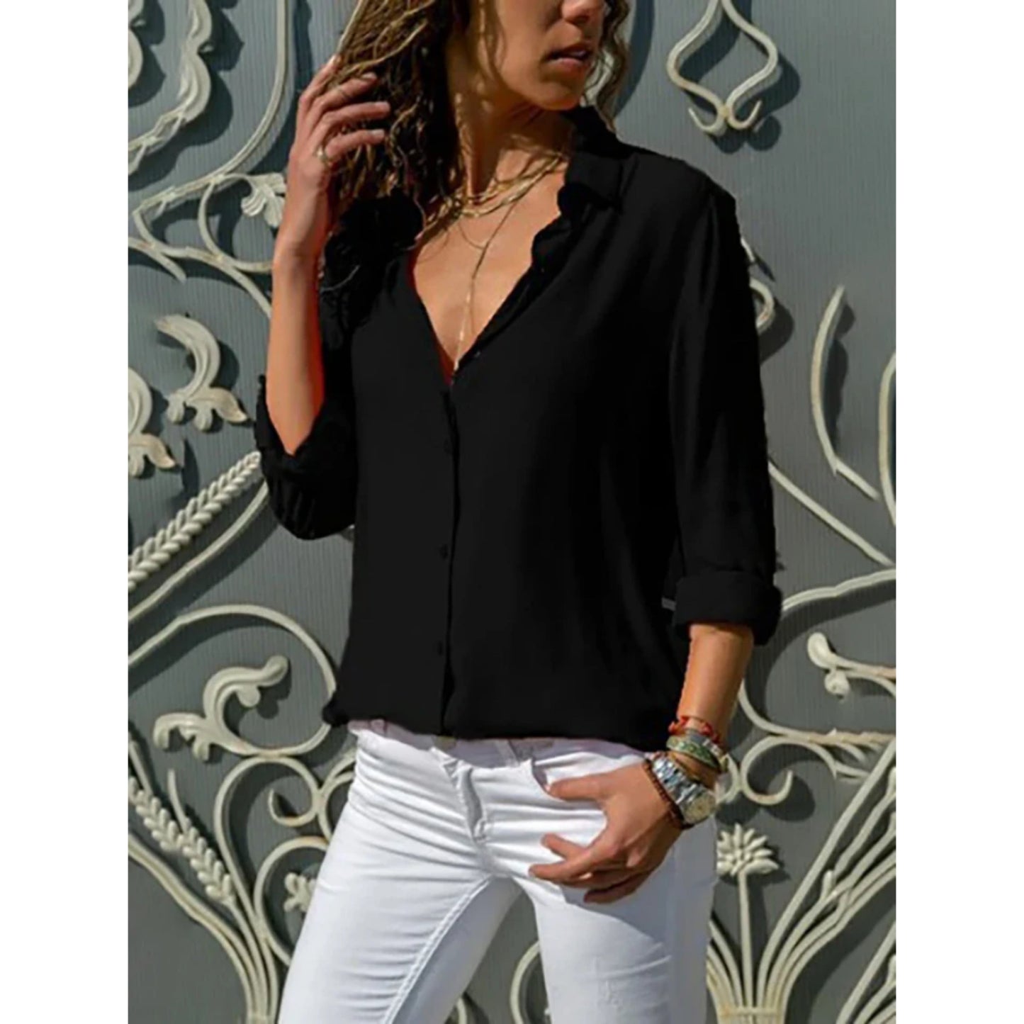 Camille - Chemise élégante à boutons