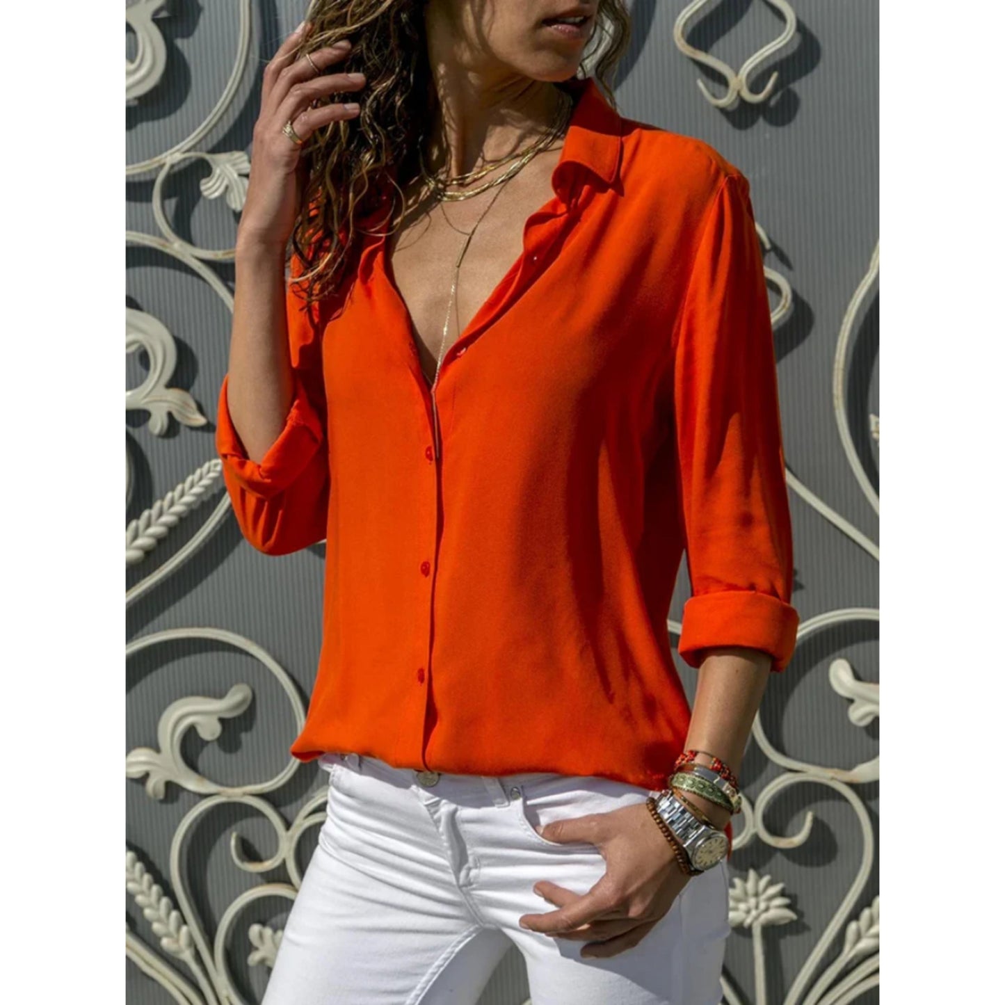 Camille - Chemise élégante à boutons