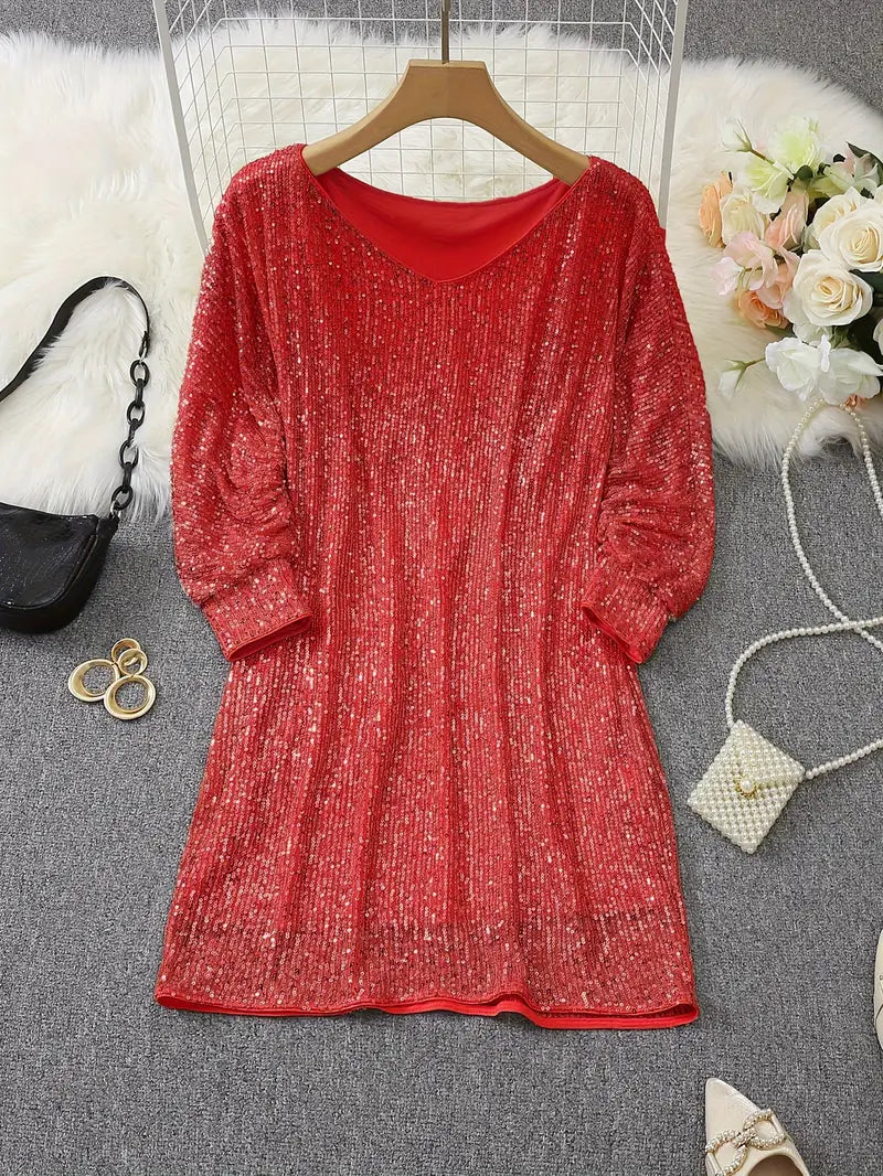 Isabella - Robe à Sequin Décolleté