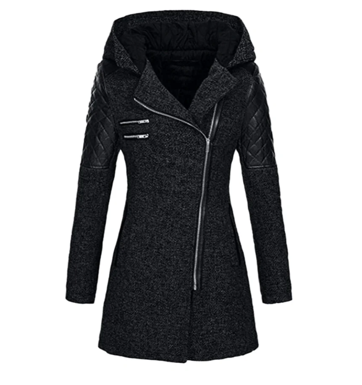 Riley - Manteau d'Hiver Long avec Capuche pour Femmes