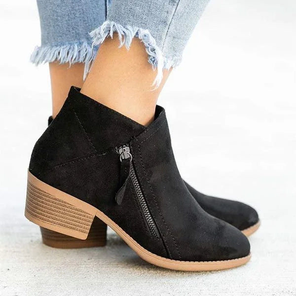 Ambre - Bottes en cuir orthopédiques