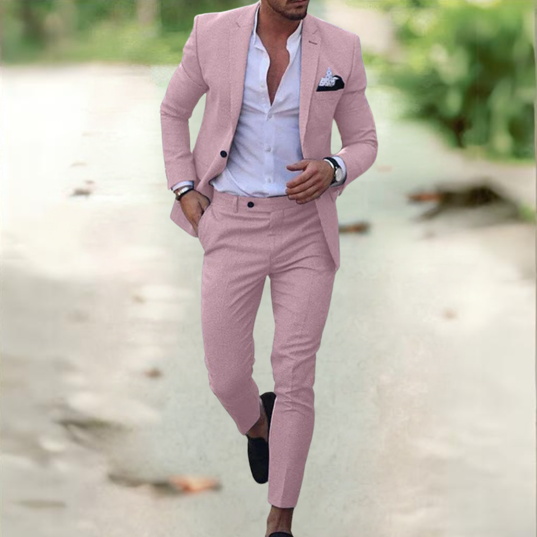 Lucas - Costume Slim Fit avec Chemise Blanche